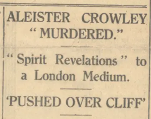 artigo de jornal com a 'volta' narrativa de Pessoa